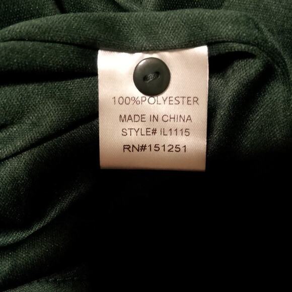 In Loom Embroidered Babydoll Top Size Small Green Swiss Dot Bohemian Fairy Chic - Picture 7 of 7